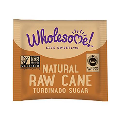 Wholesome Natural Raw Cane Turbinado Sugar, Fair Trade, Unrefined, Non GMO & Gluten Free, 1.5 Pound (Pack of 12)
