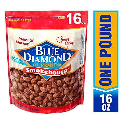 Blue Diamond Almonds Smokehouse Flavored Snack Nuts, 25 Oz Resealable Bag (Pack of 1)
