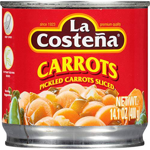 La Costeña Sliced Pickled Carrots, 14.1 Ounce Can (Pack of 12)