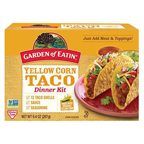 Garden of Eatin’ Taco Dinner Kit, Yellow Corn, 12 Taco Shells