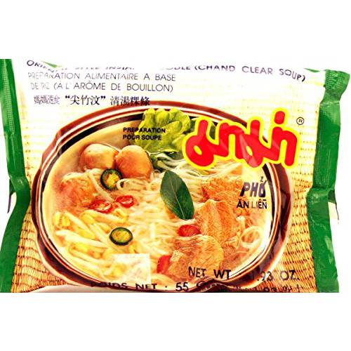 MAMA Noodles Chand Clear Soup Instant Rice Noodles w/ Delicious Thai Flavors, Hot & Spicy Noodles, No Trans Fat w/ Fewer Calories Than Deep Fried Noodles 30 Pack