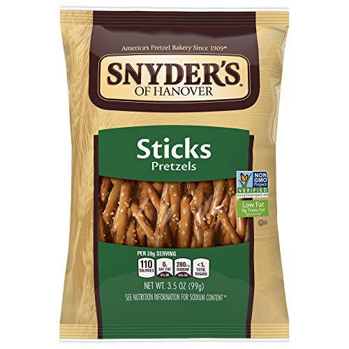 Snyder’s of Hanover Pretzel Sticks, 3.5 Ounce (Pack of 8)