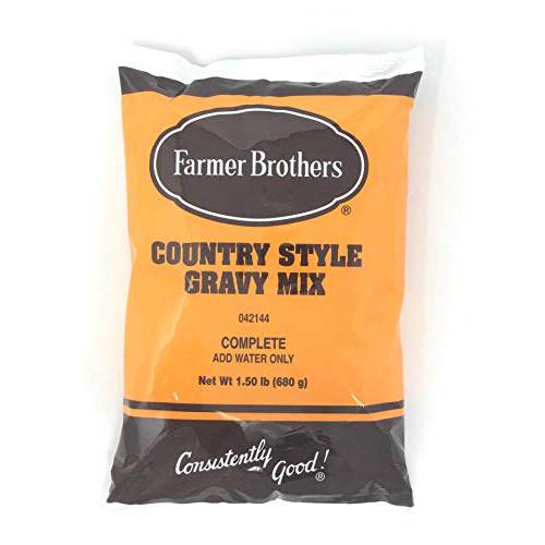 Farmer Brothers Instant Country Gravy Mix, 1.5 lb Bag (Pack of 6)