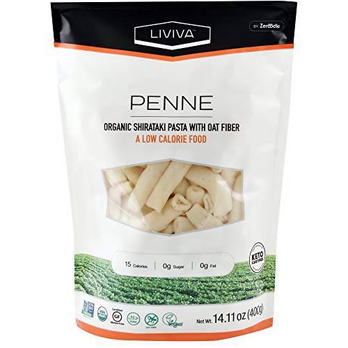 Liviva Organic Penne Shirataki Pasta With Oat Fiber, 14.11 ounces