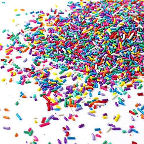 Ultimate Unicorn RainbowJimmies Sprinkles Mix| Summer Cake Cupcake Cookie Sprinkles Toppings| Ice Cream Candy Decorating Sprinkles Toppers| Yellow Red White Blue Purple Colorful Sprinkles, 2oz