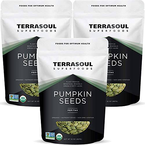 Terrasoul Superfoods Organic Pumpkin Seeds, 6 Lbs - Premium Quality | Fresh | Raw | Unsalted