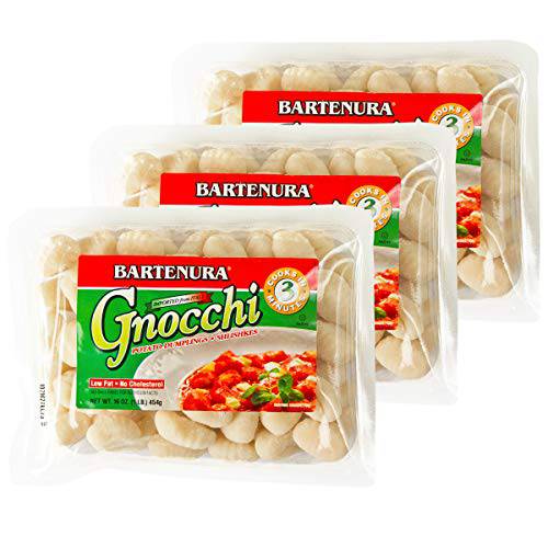Bartenura Potato Gnocchi, Original 1LB (3 Pack) Made in Italy