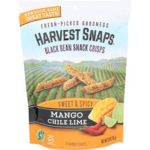 Harvest Snaps Mango Chile Lime 3 Ounce (Pack of 3)