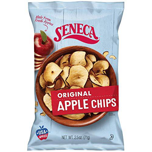 Seneca Original Apple Chips | Made from Fresh 100% Red Delicious Apples | Yakima Valley Orchards | Seasonally Picked | Crisped Apple Perfection | Foil-Lined Freshness Bag | 2.5 ounce (Pack of 12)