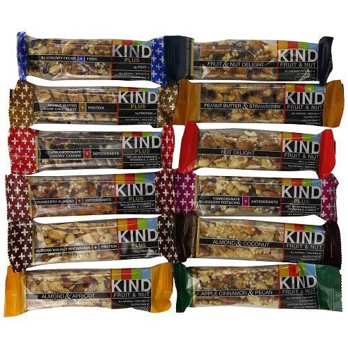 Kind Bars Variety Pack, 12 Different Flavors, 1.4oz bars