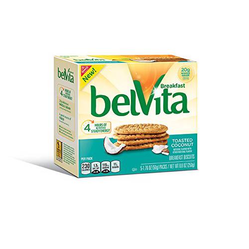 Belvita Breakfast Biscuits, Toasted Coconut, 8.8 Ounce