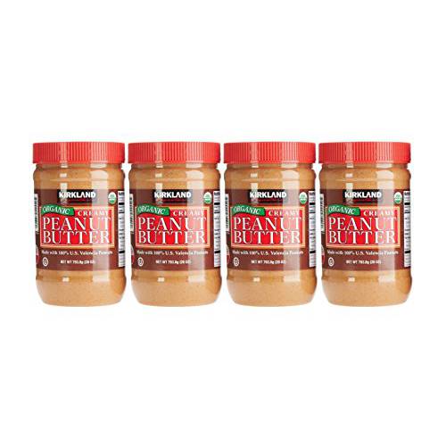 Organic Creamy Peanut Butter, 28 Oz Jars (Pack of 4)