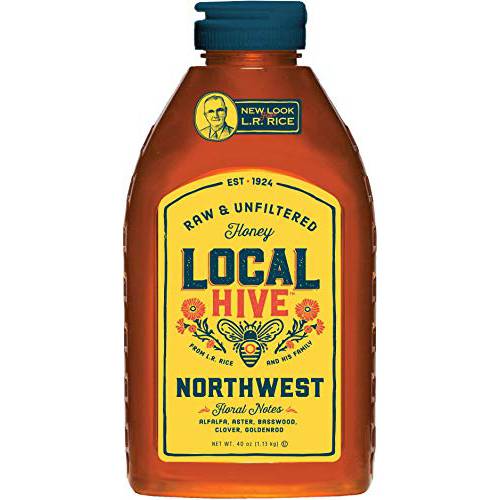 Local Hive, Raw and Unfiltered Honey, 100% U.S. Northwest Blend , 40oz