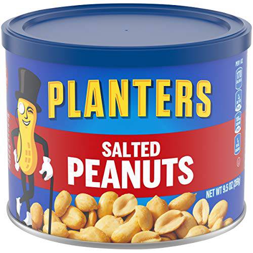 Planters Salted Peanuts (6 ct Pack, 9.5 oz Canisters)