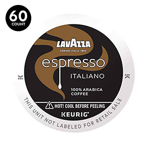 Lavazza Lavazza Espresso Italiano Single-Serve Coffee K-Cups for Keurig Brewer, Medium Roast, Espresso Italiano ,100% Arabica, Value Pack, 10 Count (Pack of 6)