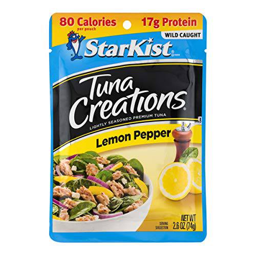 StarKist Tuna Creations, Lemon Pepper, Packaging May Vary, 2.6 Oz, Pack of 24