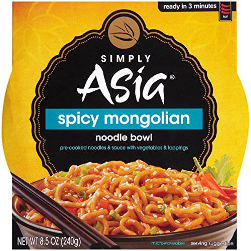 Simply Asia Spicy Mongolian Noodle Bowl, 8.5 oz (Pack of 6)