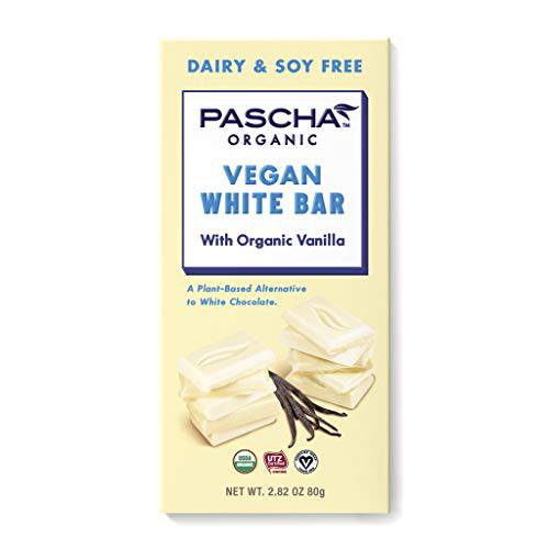 Pascha Organic Vegan White Chocolate Bars, UTZ, Gluten Free, Non GMO, 10 Count(Pack of 1)