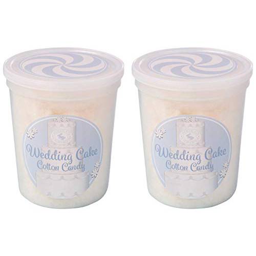 Wedding Cake Gourmet Flavored Cotton Candy (2 Pack) – Unique Idea for Holidays, Birthdays, Gag Gifts, Party Favors
