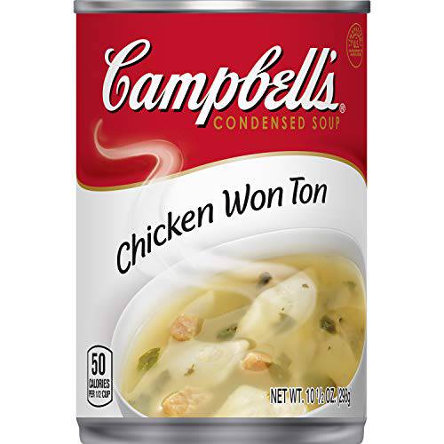 Campbell’s Condensed Chicken Wonton Soup, 10.5 Ounce Can (Pack of 12)