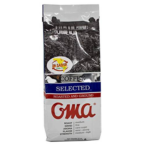 OMA Cafe Selected Roasted and Ground Coffee 12 ounces 340 grams