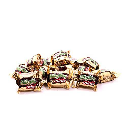 Milky Way Milk Chocolate Minis - 2 LB Resealable Stand Up Storage Bag - Individually Wrapped Chocolates - Bulk Milk Chocolate Candies for Parties or Holidays