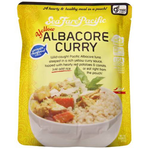 Sea Fare Pacific Albacore Curry, Yellow, 9 Ounce (Pack of 8)