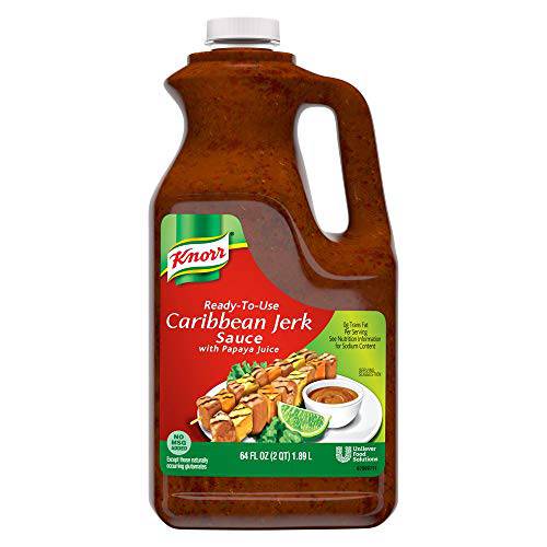 Knorr Professional Ready-to-Use Caribbean Jerk Sauce with Papaya Juice Jug No added MSG, 0g Trans Fat, 0.5 gallons