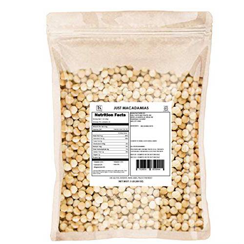 Roastery Coast - Daily Nuts | Just Raw Macadamia Nuts Unsalted | Bulk Nuts (48OZ)|Snack nuts | Healthy Nuts | Gluten free | Macadamia nut butter | Non GMO | Nut snacks | Unsalted Nuts | Keto snack mix