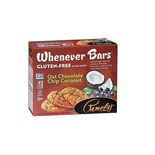 Pamela’s Whenever Bars Oat Chocolate Chip Coconut Snack Bars 5 Ct (Pack of 3)