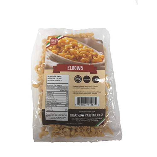 2 Packs Low Carb Pasta, Great Low Carb Bread Company, 8 oz. (Elbows)