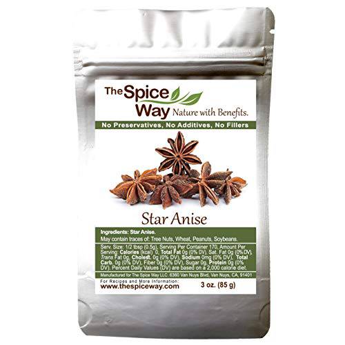 The Spice Way Star Anise - whole ( 3 oz ) great for baking and tea