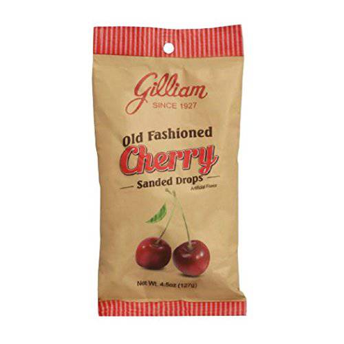 Gilliam Old Fashioned Cherry Flavored Sanded Drops (4.5 oz. Bag) (Cherry, 4.5 Ounce)