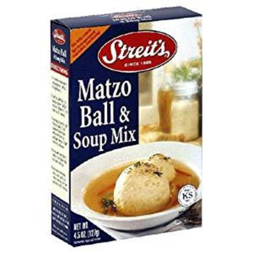 Streit’s Matzo Ball & Soup Mix Kosher For Passover 4.5 oz. Pack of 6.