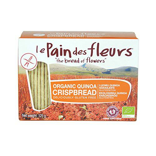 Le Pain Des Fleurs Organic Quinoa Crispbread 125 g (Pack of 6)