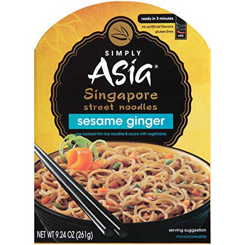 Simply Asia Sesame Ginger Singapore Street Noodles, 9.24 oz (Pack of 6)