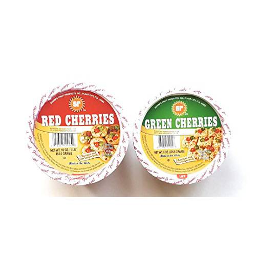 Sunripe Red and Green Cherries Glace Candied Fruit Holiday Baking