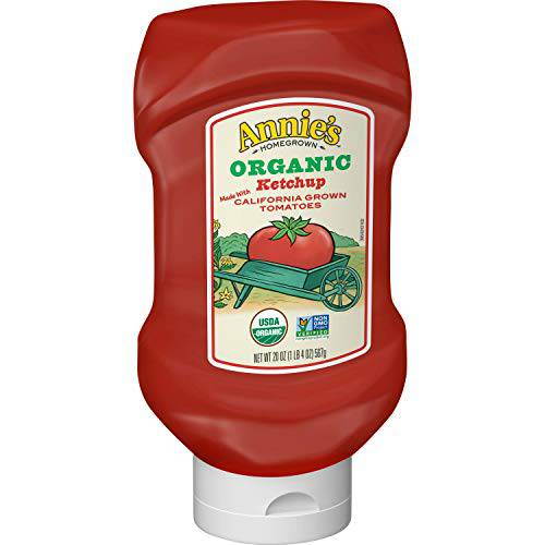 Annie’s Certified Organic Ketchup, Gluten Free, Non-GMO, 20 oz (Pack of 12)