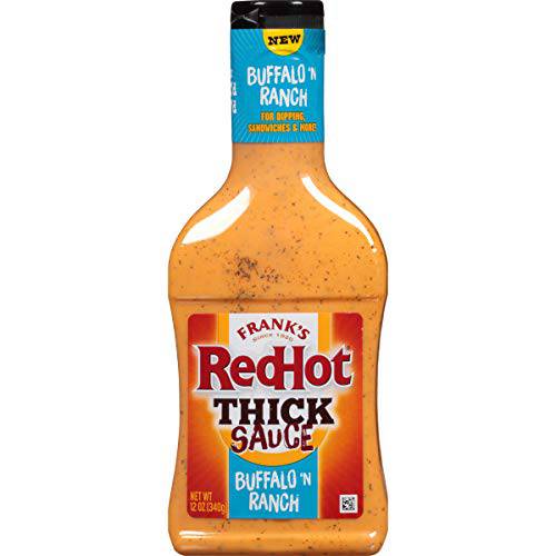 Frank’s RedHot Buffalo ’N Ranch Thick Hot Sauce, 12 oz (Pack of 6)