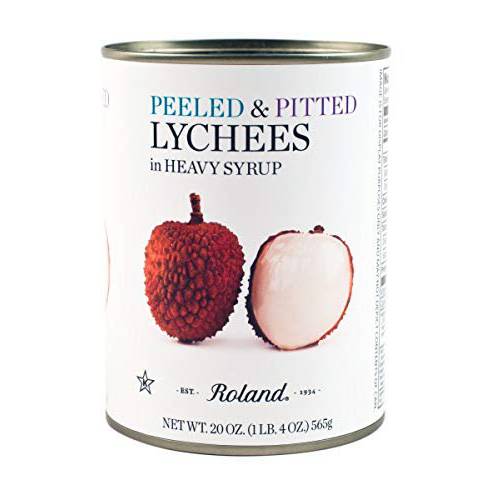 Roland Whole Lychees in Heavy Syrup (20 oz Cans) 2 Pack