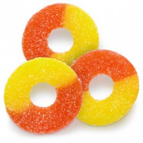FirstChoiceCandy Gummi Rings (Peach, 1 LB)