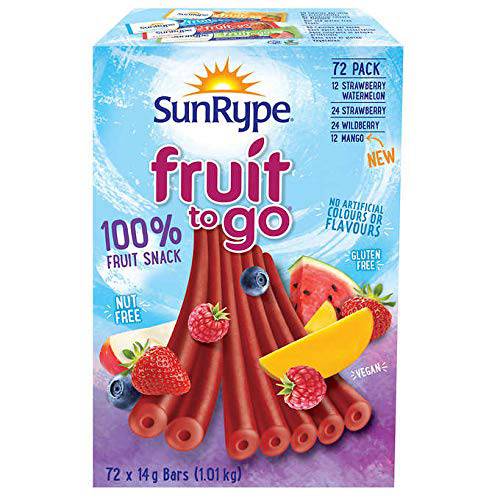 SunRype Fruit to Go (72ct) 14g (0.49 oz.) Snacks, Variety Pack {Imported from Canada}