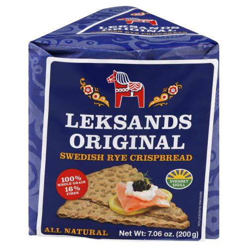 Leksands Original Swedish Rye Crispbread - Wedge, 7.06-Ounce Packages ( pack of 6)