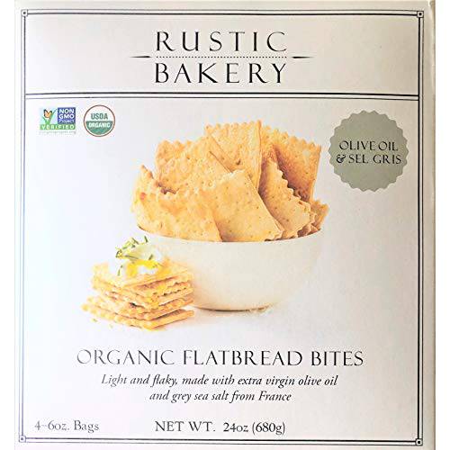 Rustic Bakery Gourmet Handmade Flatbread Olive Oil & Sea Salt 24 oz