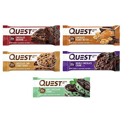 Quest Nutrition- High Protein, Low Carb, Gluten Free, Keto Friendly, Chocolate Lovers Variety Pack, 12 Count