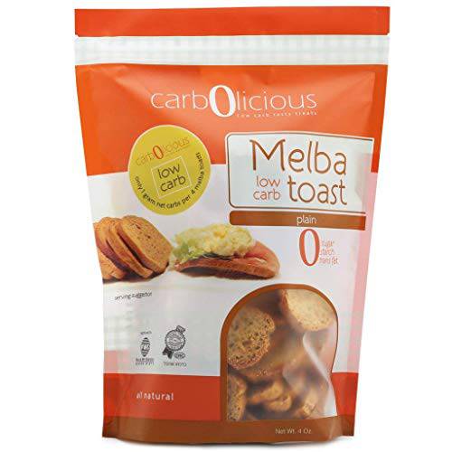 Low Carb Melba Toast 2 4oz Packs (PLAIN 2 PACK)
