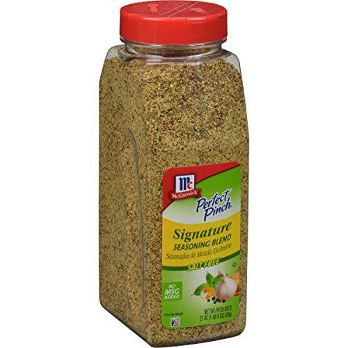 McCormick Perfect Pinch Signature Salt Free Seasoning, 21 oz - One 21 Ounce Container of Signature Seasoning Blend Made With 14 Premium Herbs and Spices