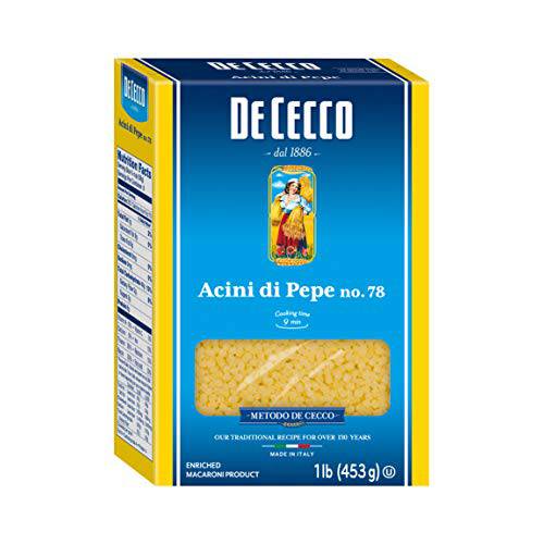 De Cecco Pasta, Acini Di Pepe, 1 lb 16 Oz (Pack of 5)