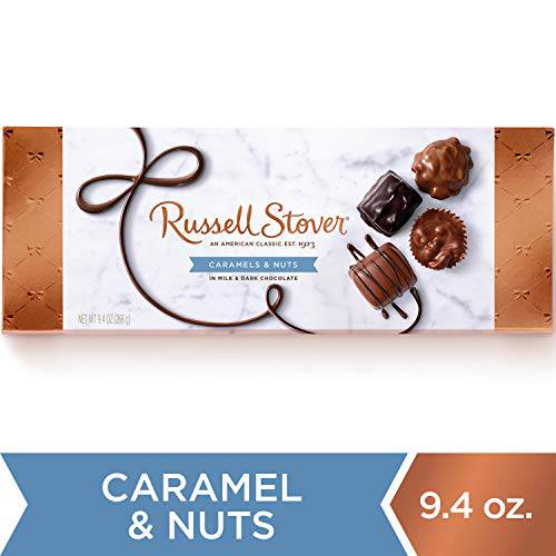 Russell Stover, Milk Chocolate Covered Nuts, Assorted Chocolate Gift Box, 9 Ounce