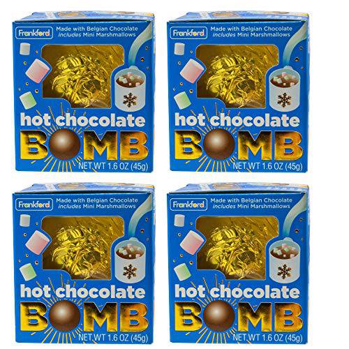 4-Pack Frankford Hot Chocolate Bombs - The perfect stocking stuffer or Christmas treat